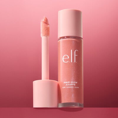 Halo Glow XXLippie: Jumbo Pink Shimmer Hydrating Lip Gloss